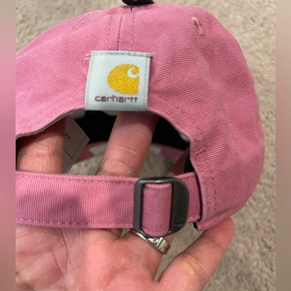 Women's Pink CARHARTT Canvas Script Graphic Cap